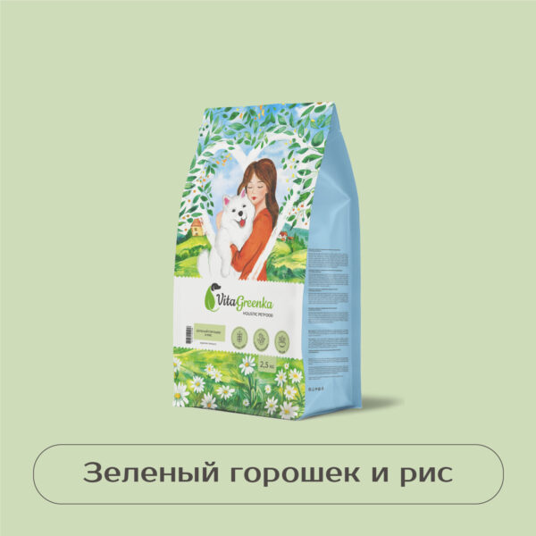 VitaGreenka «Зеленый горошек и рис»